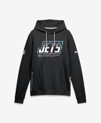 Men's Black New York Jets 2026 NFL Cruical Catch Sideline Dri-Fit Pullover Hoodie