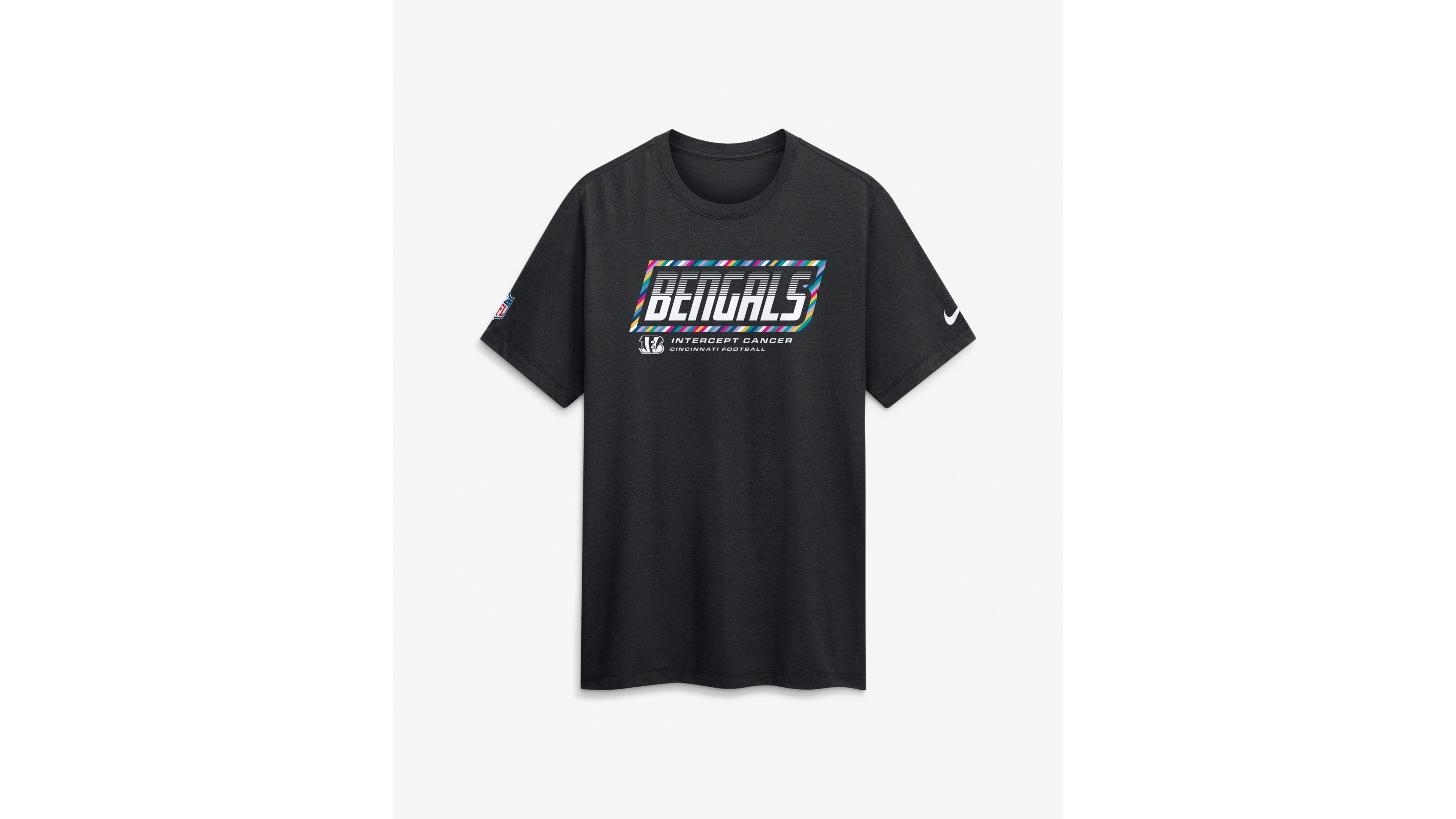 Nike Men's Black Cincinnati Bengals 2026 Nfl Cruical Catch Sideline Dri-Fit T-Shirt