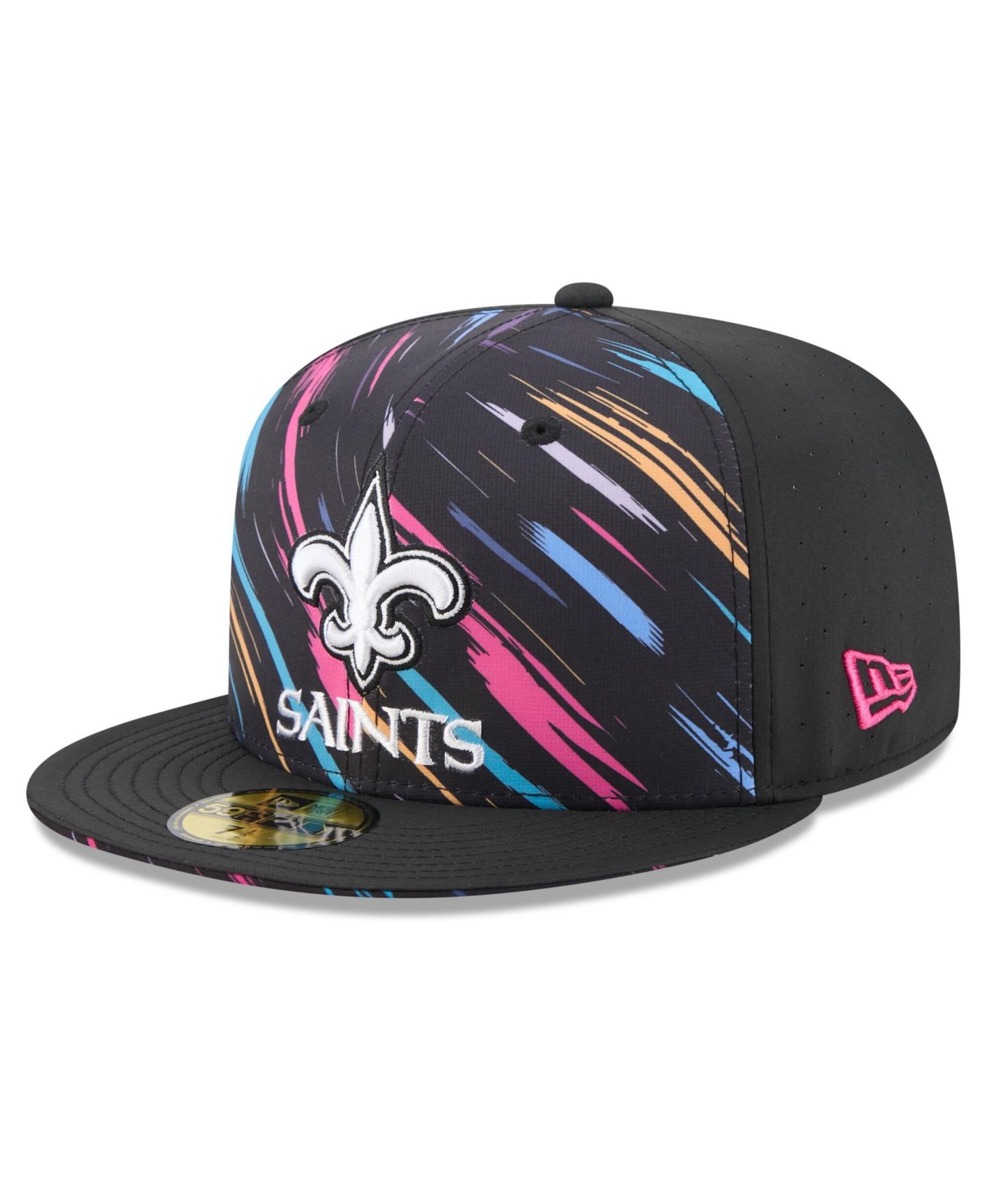 Мужская кепка New Era Black New Orleans Saints 2026 NFL Cruical Catch 59FIFTY Fitted Hat — фото 4