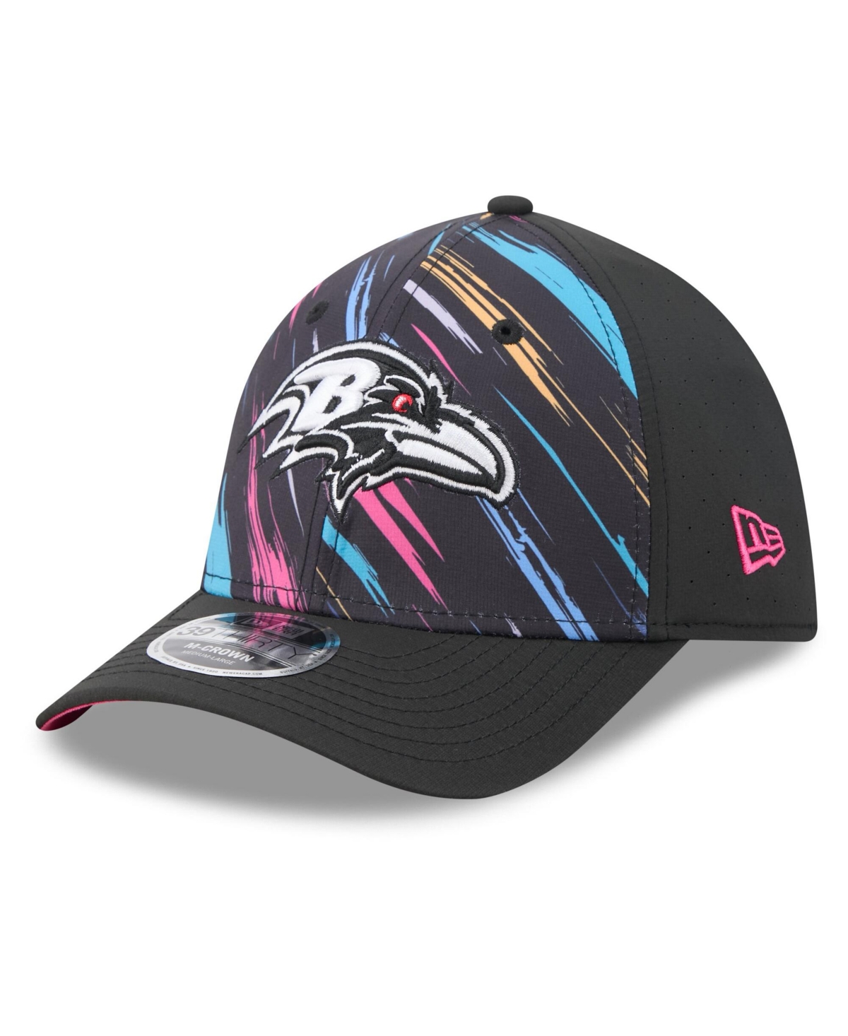 New Era Men's Black Baltimore Ravens 2026 Nfl Cruical Catch 39THIRTY M-Crown Stretch Hat