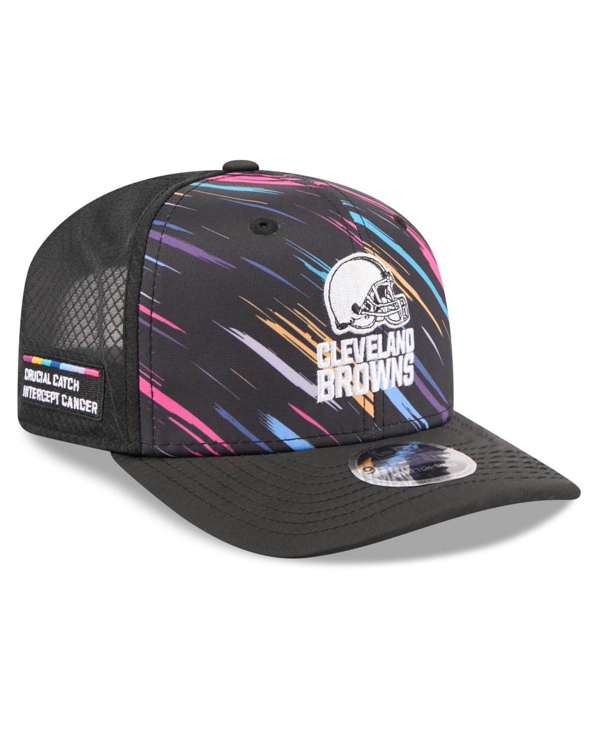 New Era Men's Black Cleveland Browns 2026 Nfl Cruical Catch 9SEVENTY Adjustable Trucker Hat