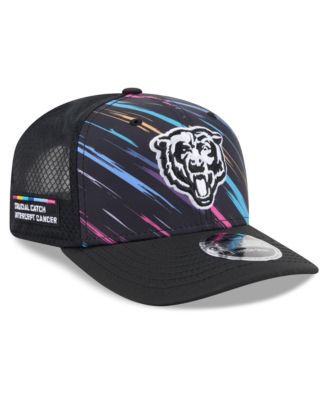 Men's Black Chicago Bears 2026 NFL Cruical Catch 9SEVENTY Adjustable Trucker Hat