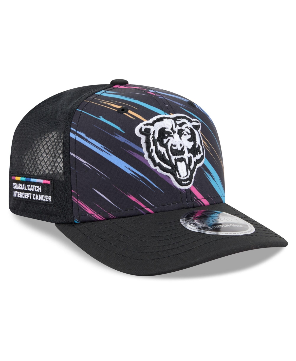 New Era Men's Black Chicago Bears 2026 Nfl Cruical Catch 9SEVENTY Adjustable Trucker Hat