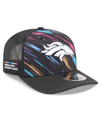 Men's Black Denver Broncos 2026 NFL Cruical Catch 9SEVENTY Adjustable Trucker Hat