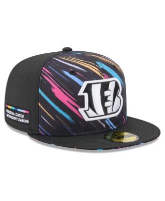 Men's Black Cincinnati Bengals 2026 NFL Cruical Catch 59FIFTY Fitted Hat