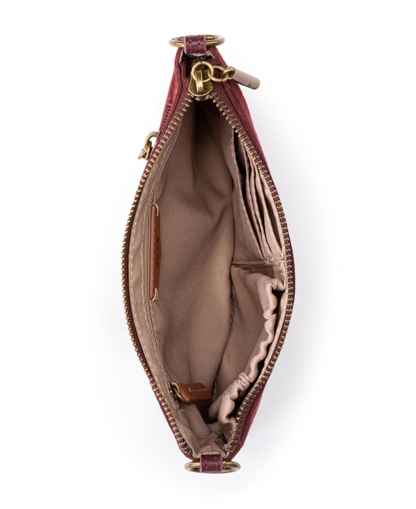 Женский кошелёк The Sak Vita Leather Zip Around Wristlet, цвет: Чёрный вишнёвый — фото 4