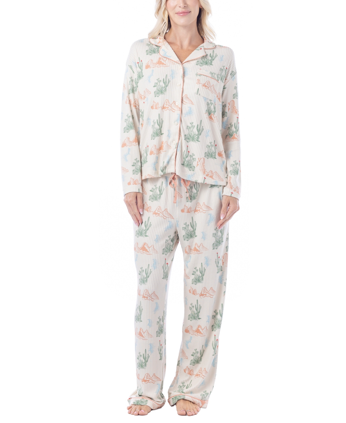 Muk Luks Women's Western Prairie Print Pajama Set - Wild West