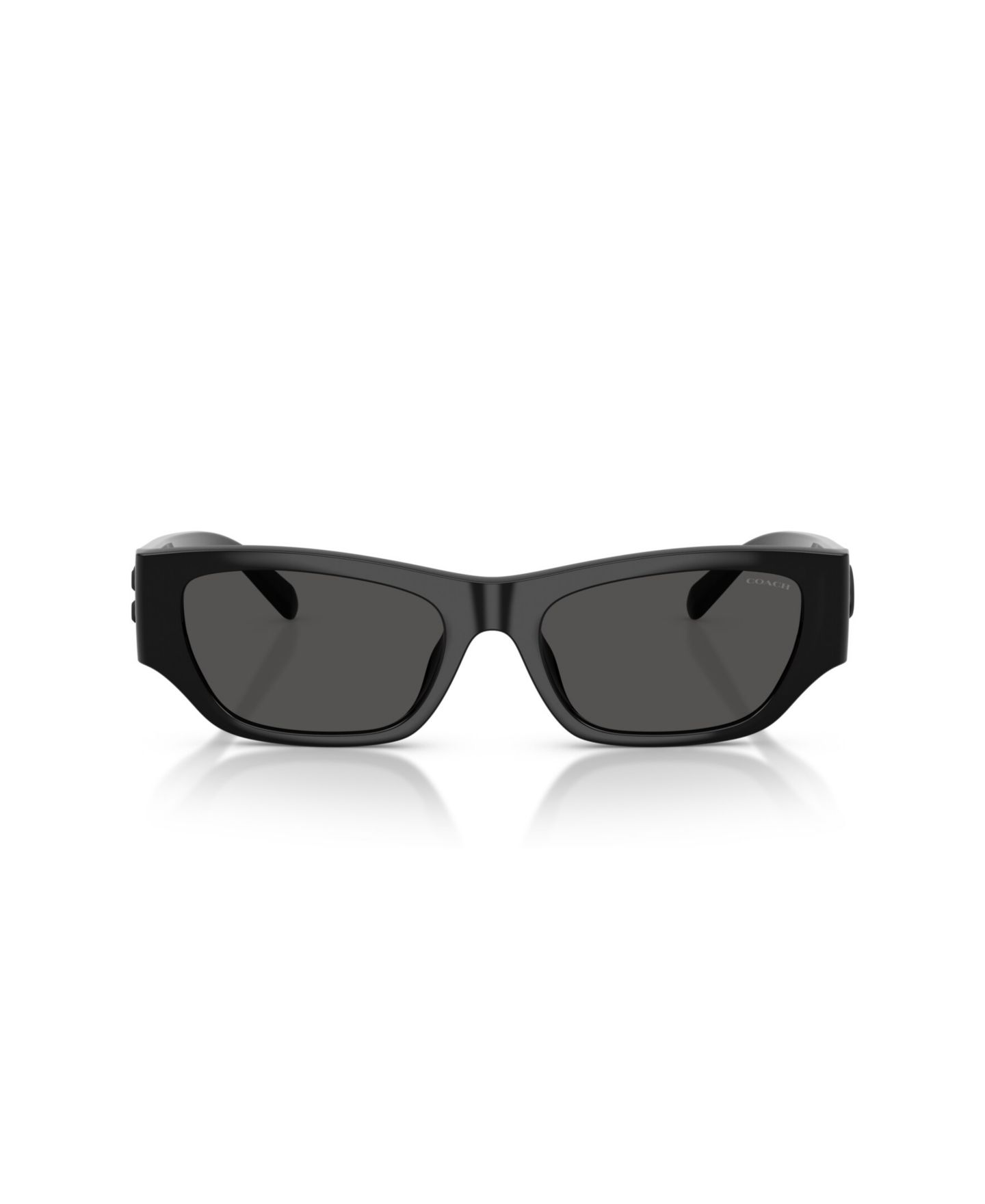 Женские солнцезащитные очки Coach Cat Eye Low Bridge Sunglasses HC8470D CFU16, цвет: Чёрный — фото 2