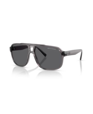 Polarized Rectangle Sunglasses AX4104S