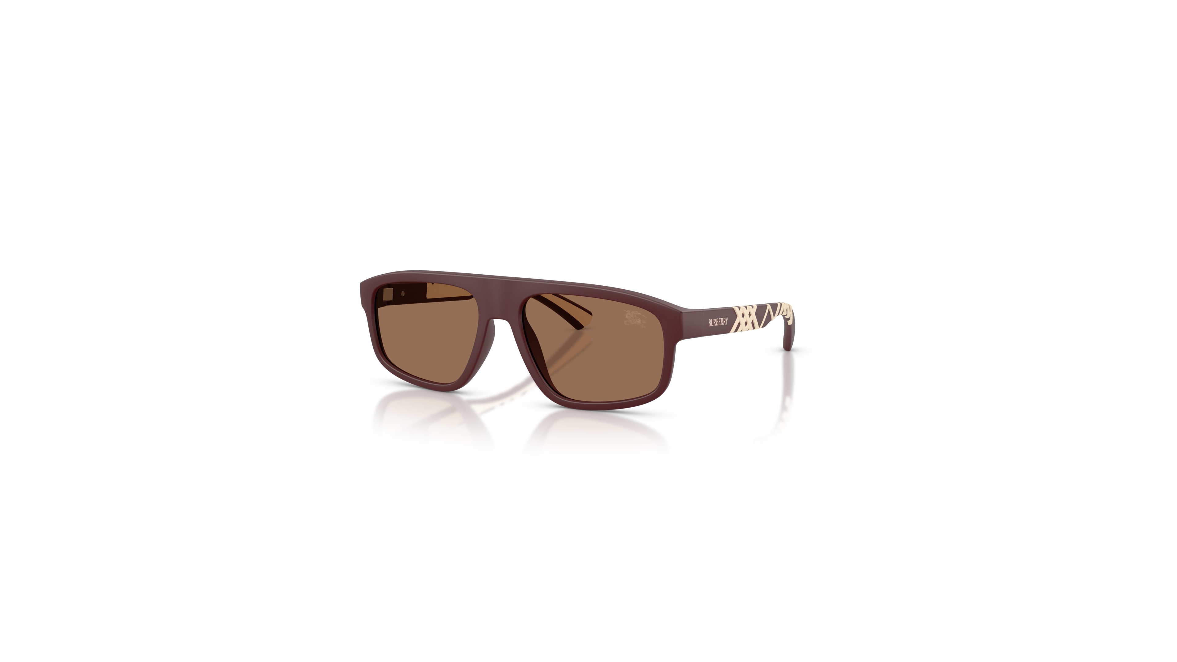 Burberry Men's Rectangle-Frame Round-Face Sunglasses BE4501U