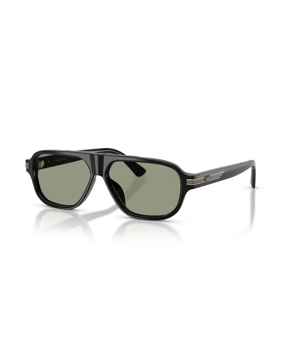 Emporio Armani Aviator Green Lens Sunglasses EA4285U