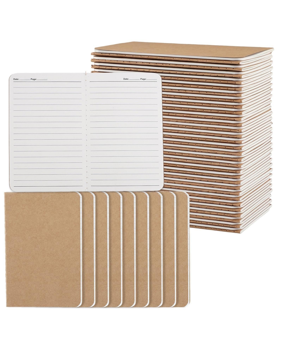 Danrong 60 Bulk A6 Lined Pocket Notebooks Compact Journal For Planning Office School Travel