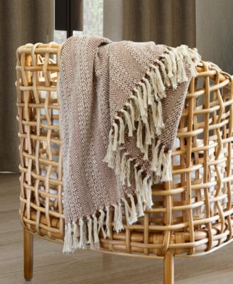 by Egypt Sherrod Anella Chevron Stripe Throw, 50" x 60"