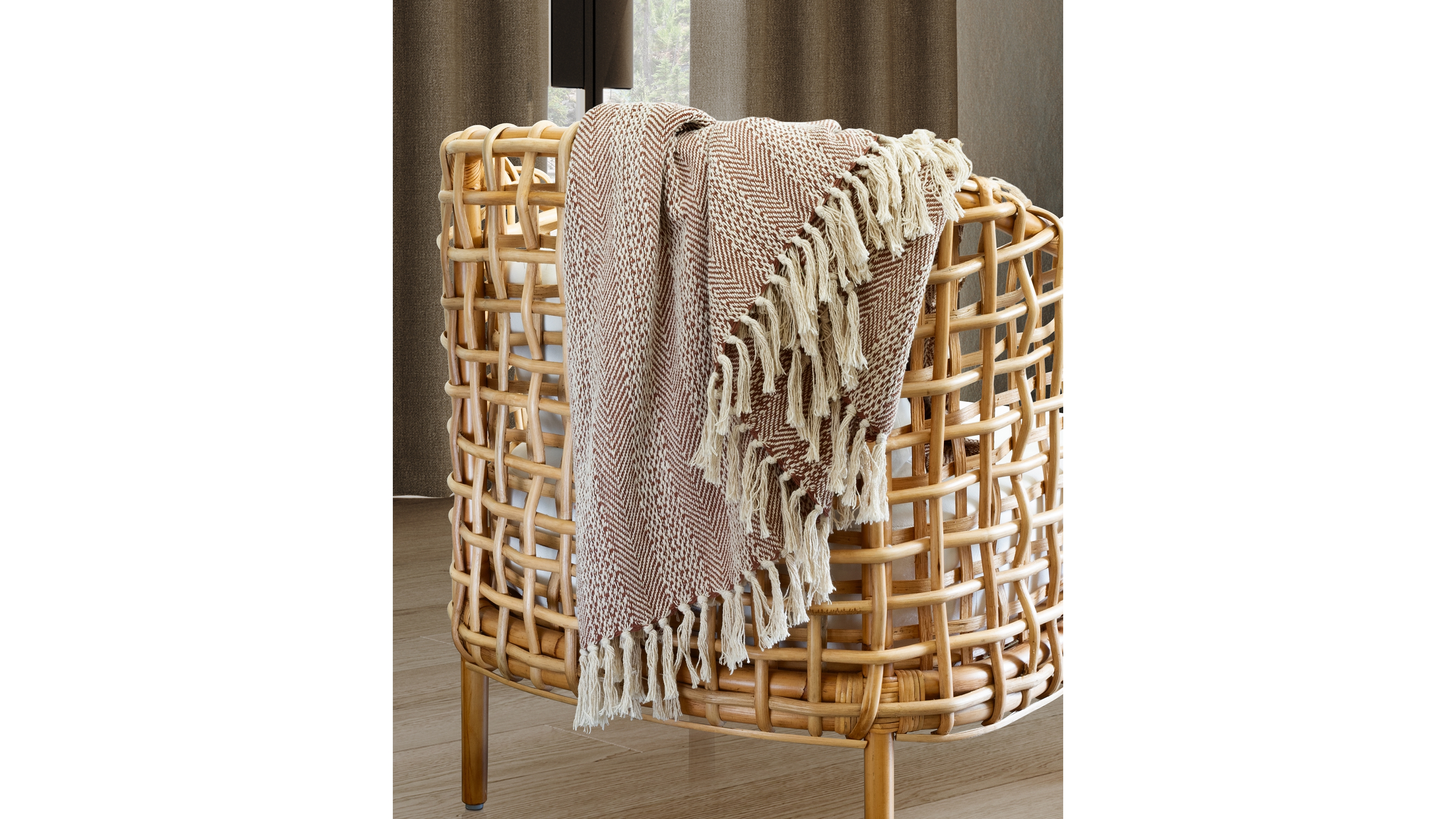 Indigo Road by Egypt Sherrod Anella Chevron Stripe Throw, 50" x 60"