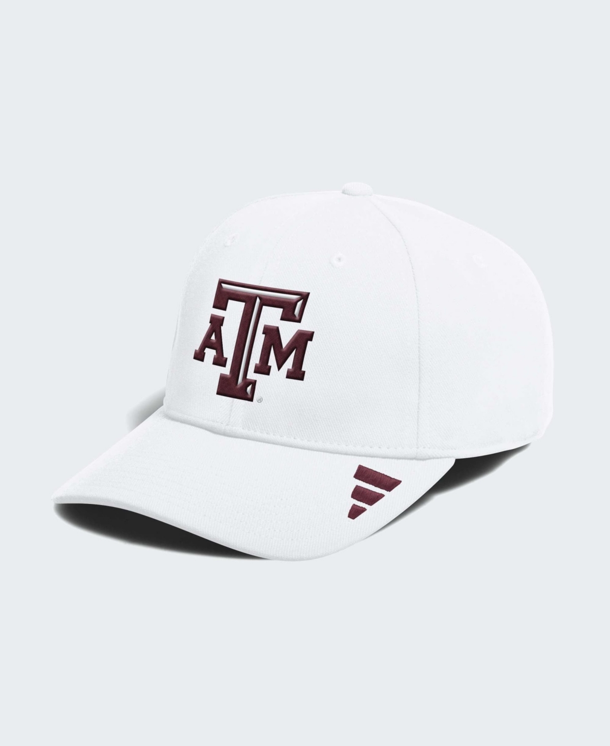 Men's adidas White Texas A&M Aggies 2026 Sideline Flex Hat