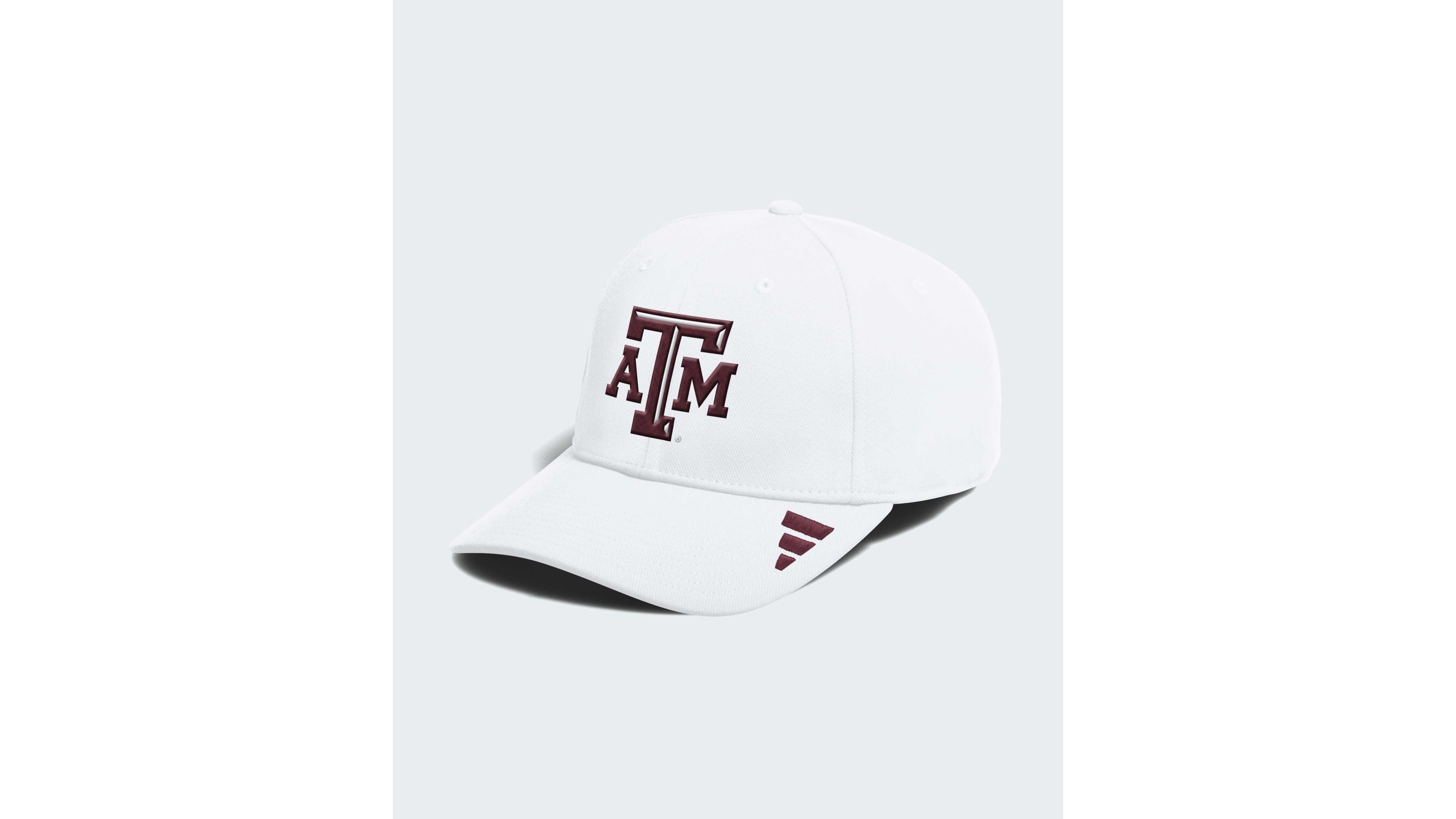 Men's adidas White Texas A&M Aggies 2026 Sideline Flex Hat