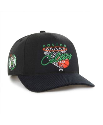 Men's '47 Black Boston Celtics Nothing But Net Hitch Adjustable Hat