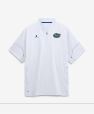 Men's White Florida Gators 2026 Sideline Short Sleeve Quarter-Zip Coaches Jacket