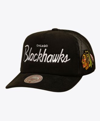 Men's Black Chicago Blackhawks Head Coach Trucker Adjustable Hat