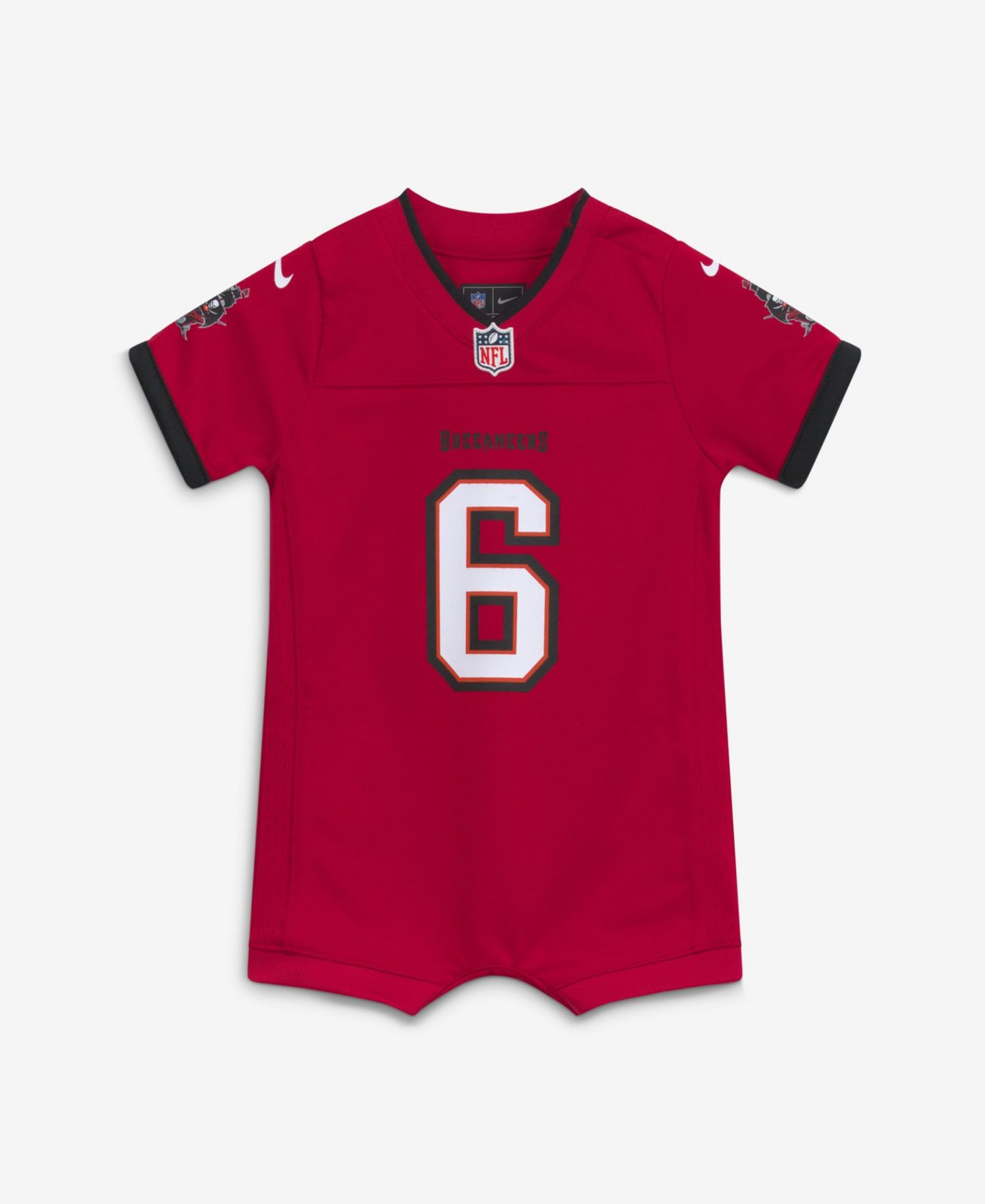 Комбинезон Nike Baker Mayfield Red Tampa Bay Buccaneers Romper Game Jersey для малышей — фото 2