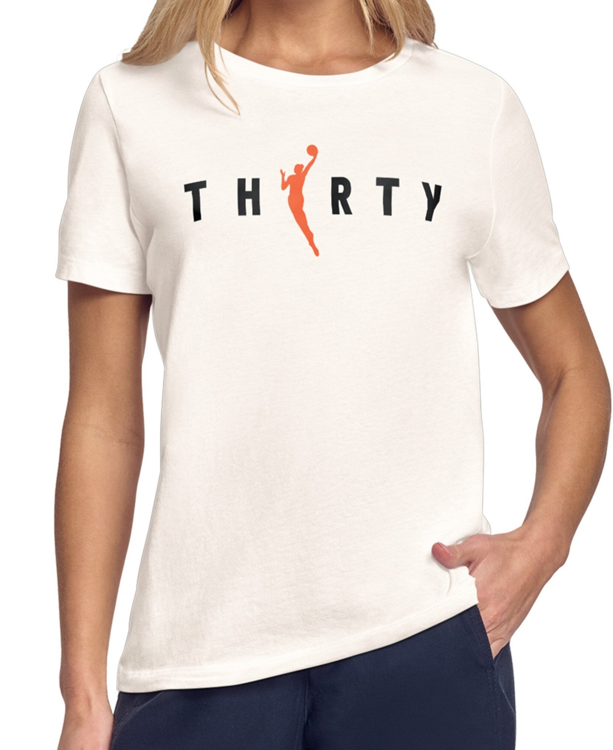 Starter Women's Wnba 30th Anniversary Screen-Printed Graphics T-Shirt