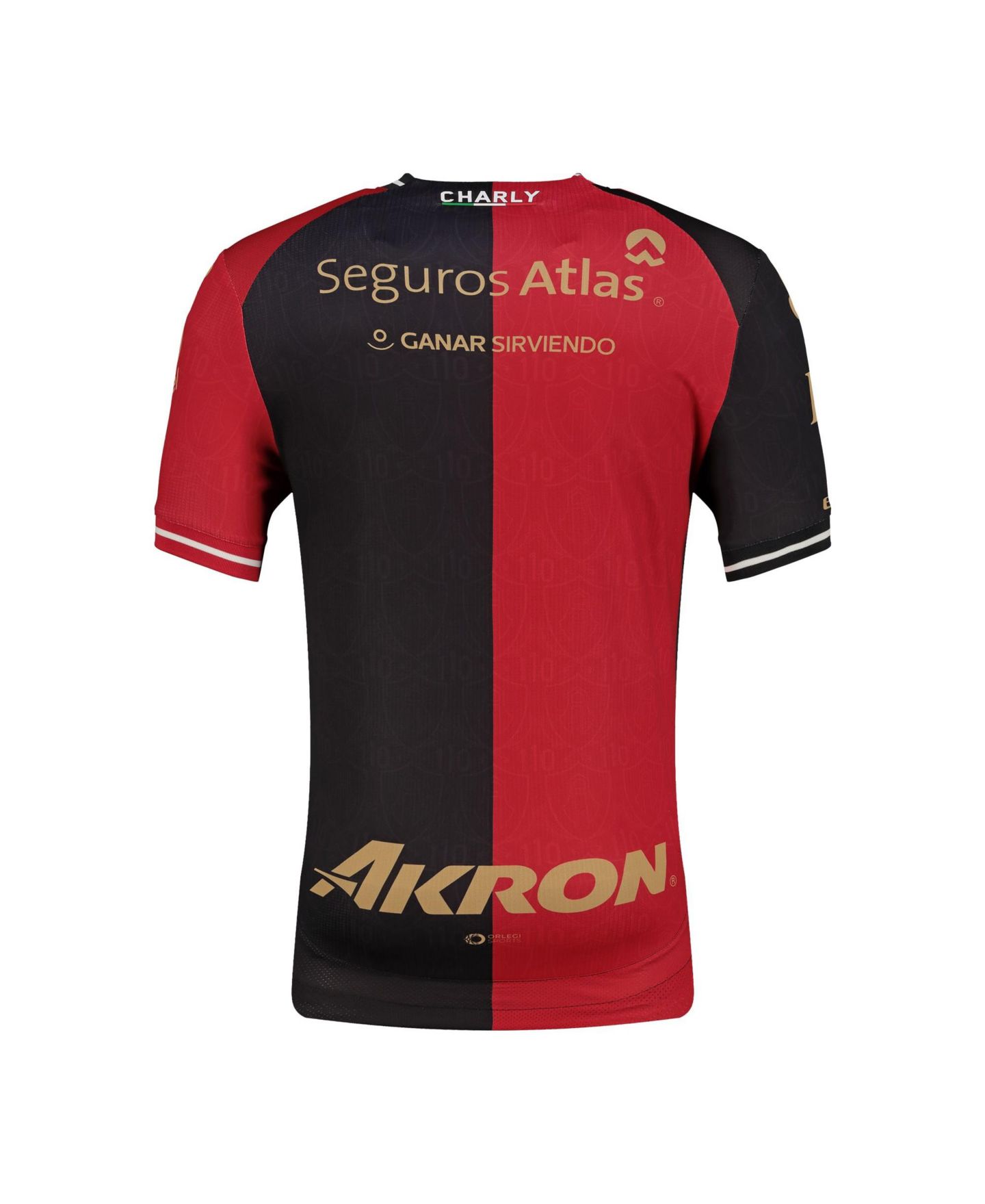Мужской топ CHARLY Red/Black Club Atlas 2026/27 Home Authentic Jersey — фото 4