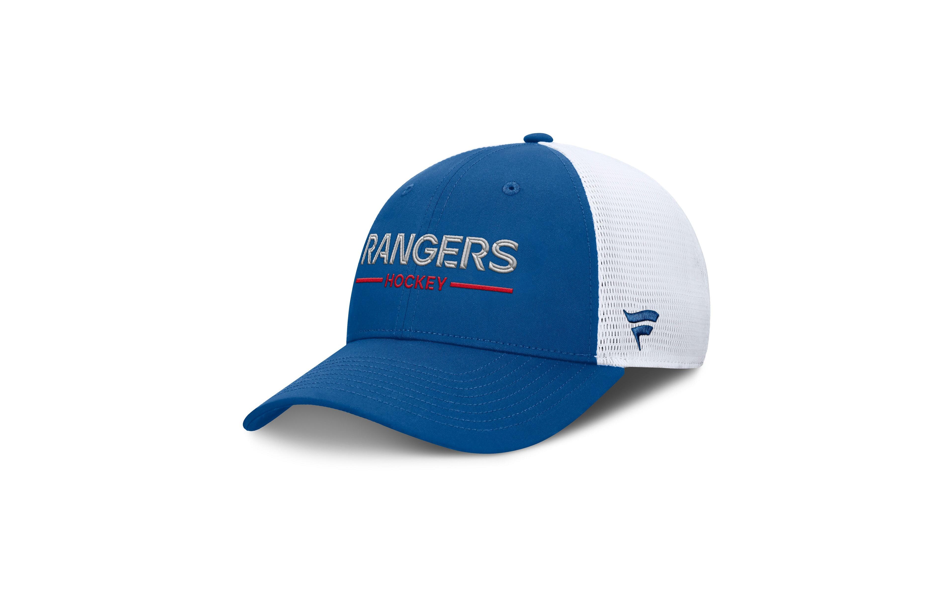 Fanatics Men's New York Rangers Centennial Authentic Pro Structured Trucker Adjustable Hat