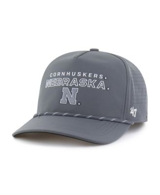 Men's '47 Gray Nebraska Huskers Forward Vent Hitch Rope Adjustable Hat