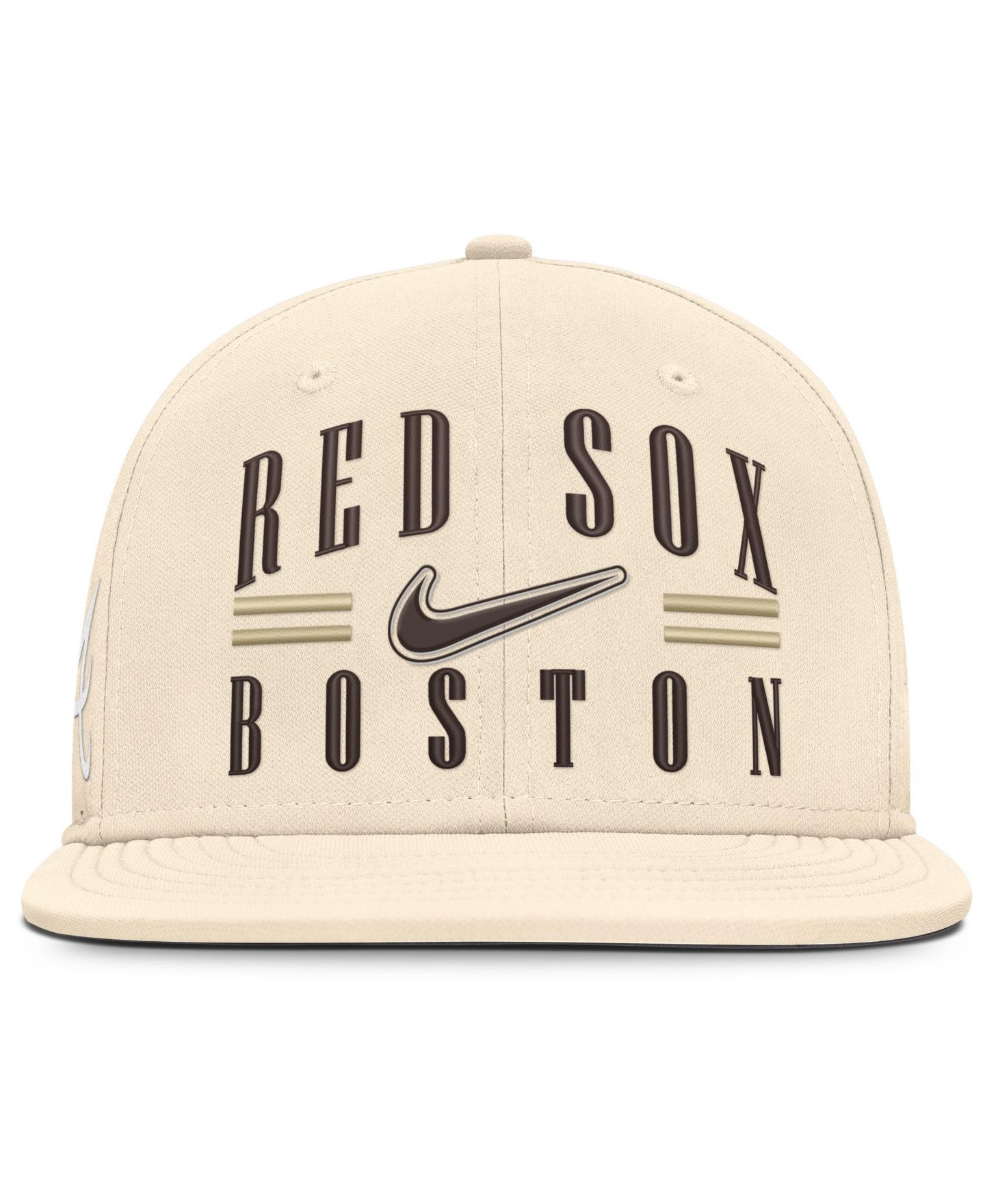 Мужская кепка Nike Natural Boston Red Sox True Dri-FIT AeroBill Fitted Hat — фото 1