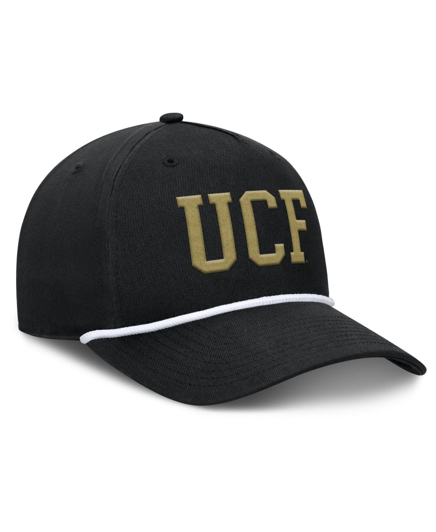 Мужская кепка Fanatics Black UCF Knights Foul Ball Rope Adjustable Hat — фото 2