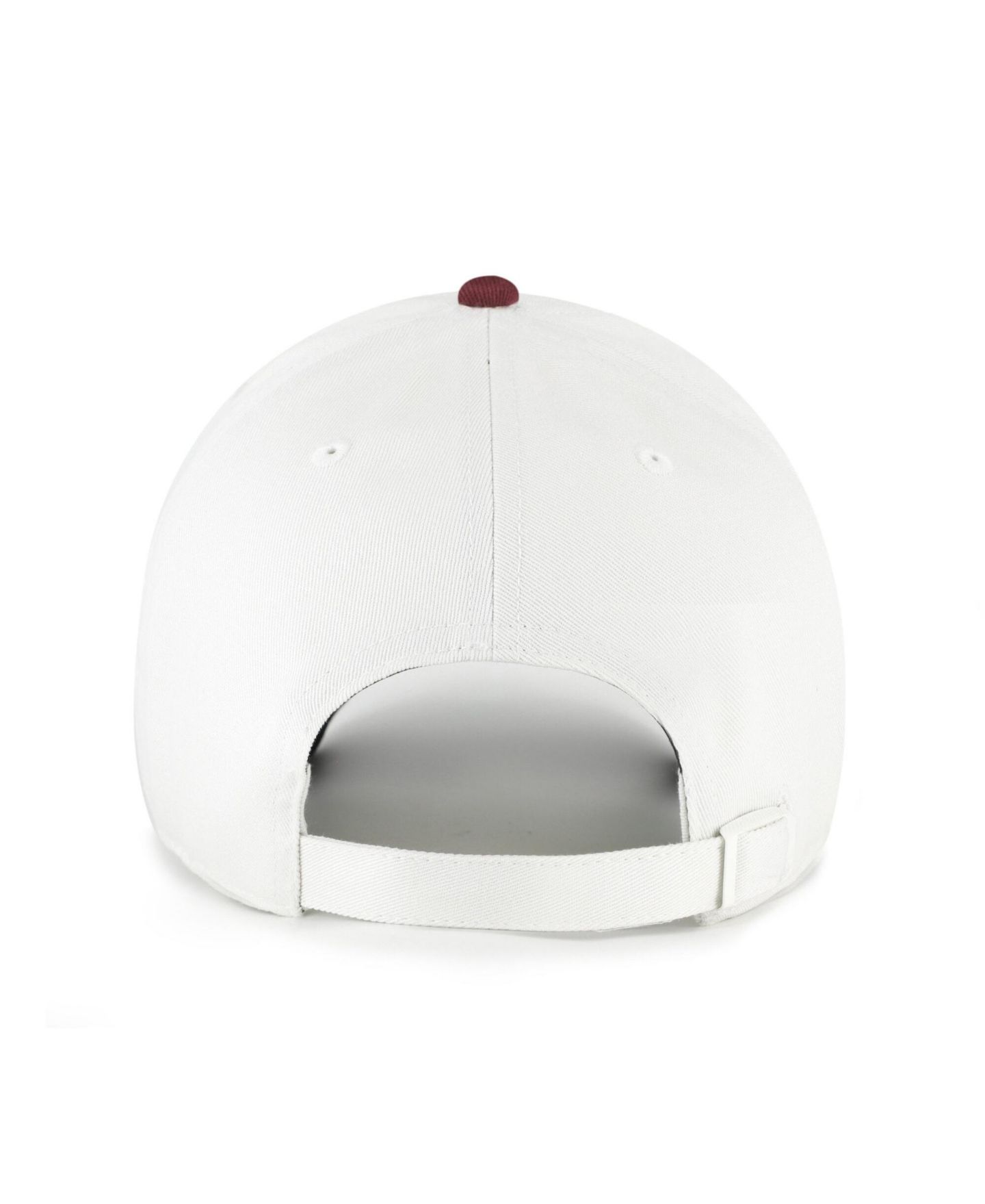 Мужская кепка '47 Brand White/Maroon Arizona State Sun Devils Contemporary Basics Two Tone Clean Up Adjustable Hat — фото 3