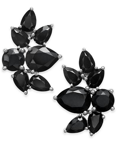 macy's black sapphire earrings