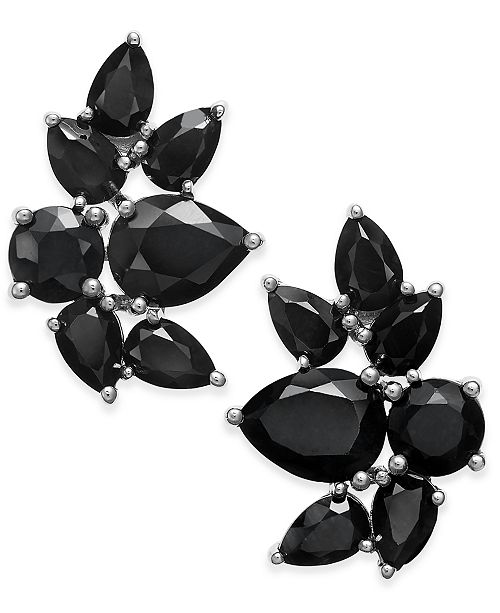 Macy's black earrings clearance