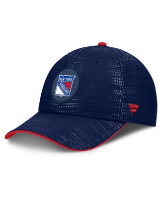 Men's Navy New York Rangers Authentic Pro Rink Debossed Stretch Fit Hat