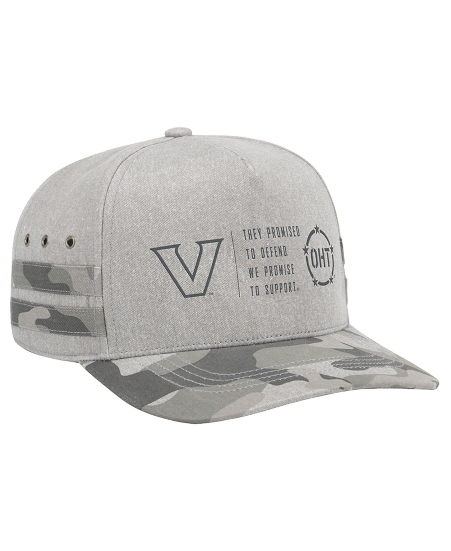 Кепка Colosseum Gray Vanderbilt Commodores OHT Squad Podium Adjustable Hat — фото 3
