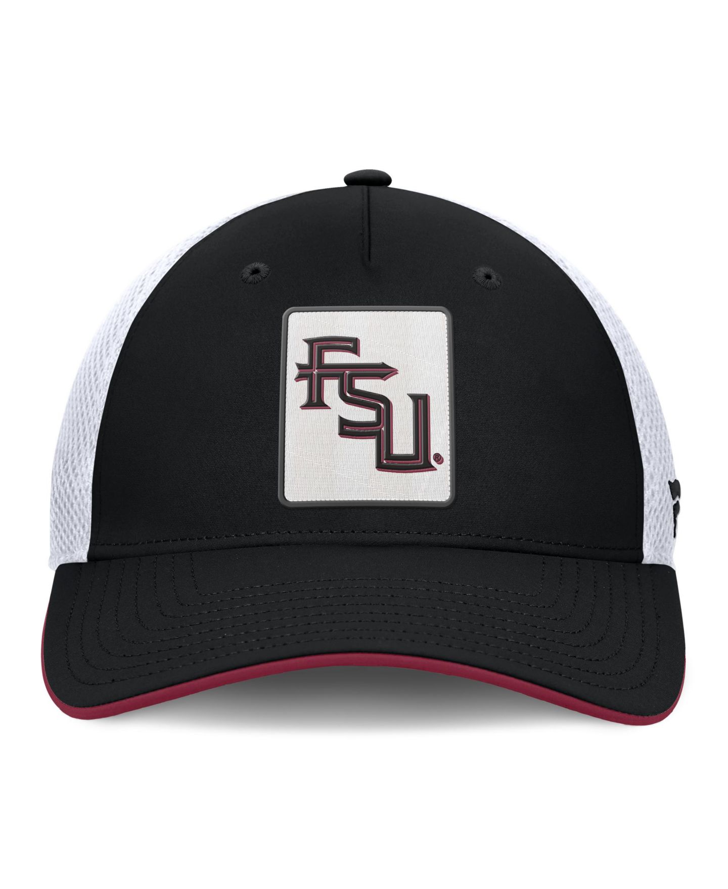 Мужская кепка Fanatics Black Florida State Seminoles 5-Panel Matter Flex Hat — фото 2