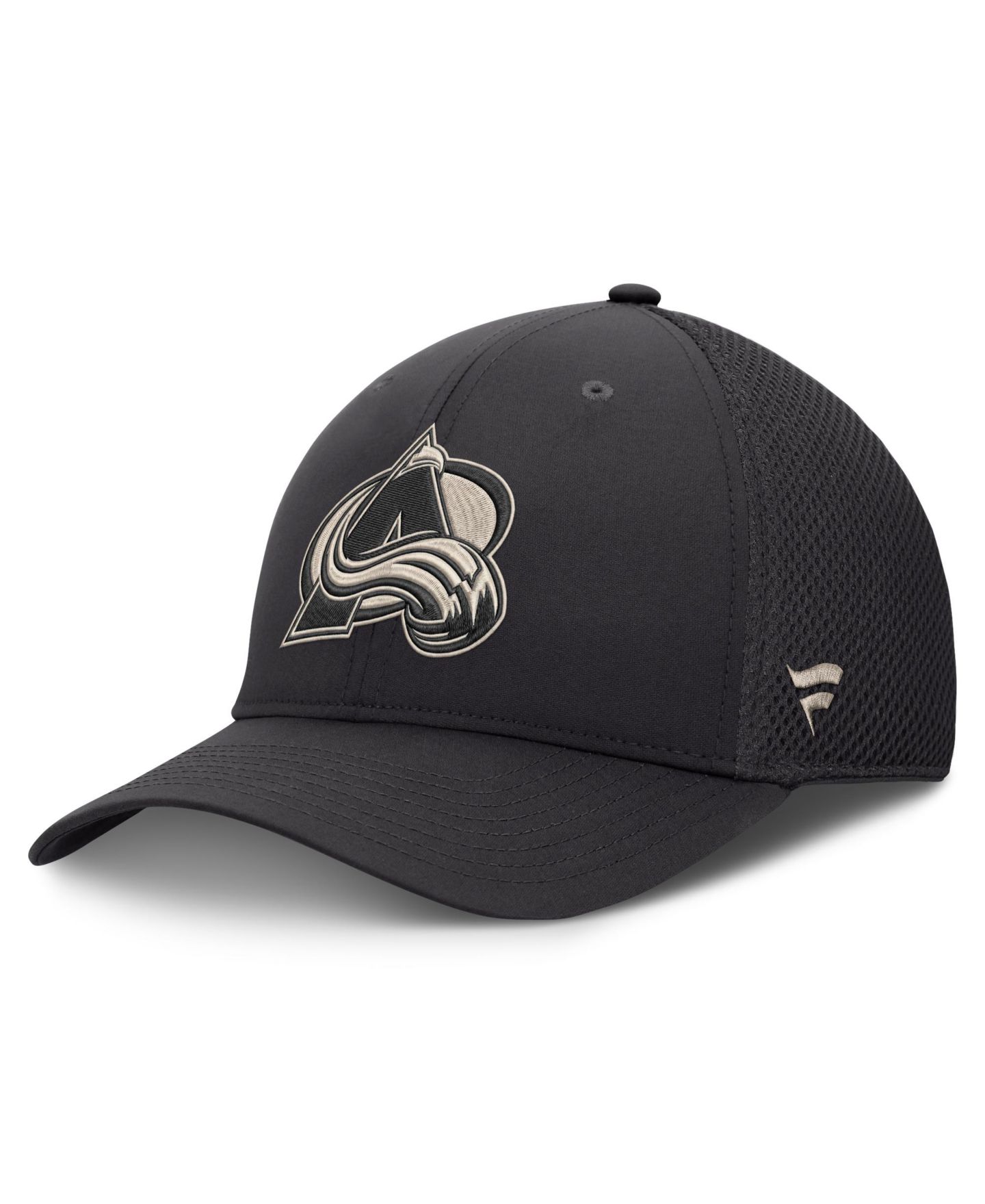 Мужской головной убор Fanatics Charcoal Colorado Avalanche Road Meshback Stretch Hat — фото 1