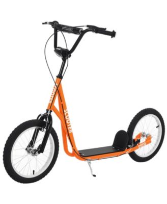 Kids Kick Scooter, Adjustable Handlebar 35.5"-37.75", Dual Brakes, Inflatable Wheels, 220 lbs, Ages 5+