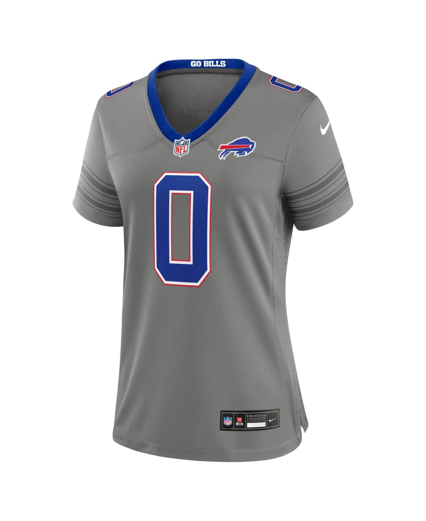Женский топ Nike Keon Coleman Gray Buffalo Bills Nickel City Game Jersey — фото 2