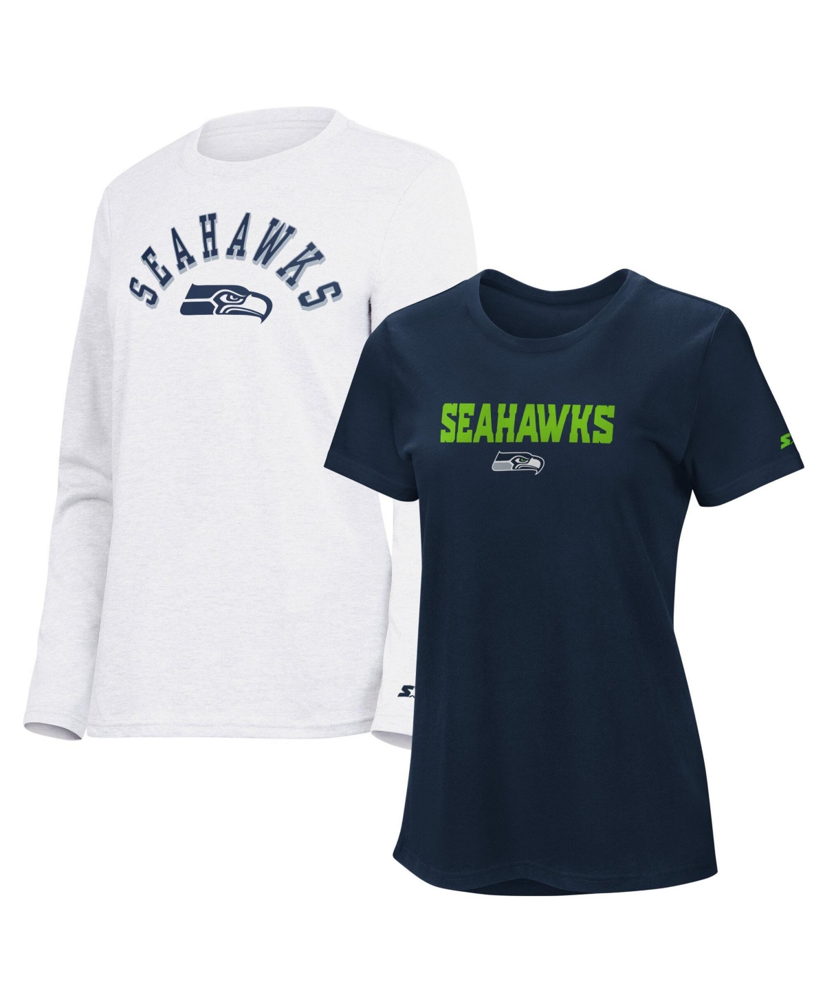Starter Women's Seattle Seahawks Short-Sleeve and Long-Sleeve T-Shirt
