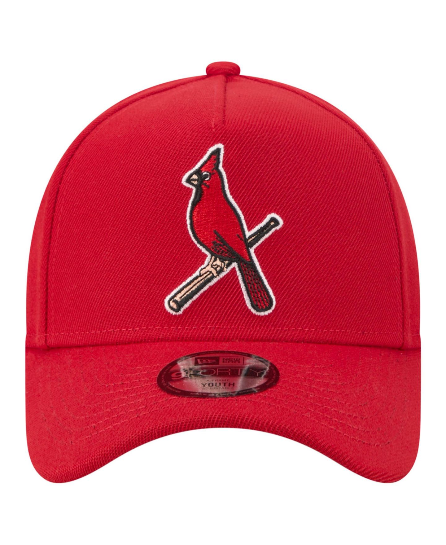 Детская кепка New Era Red St. Louis Cardinals Cooperstown Logo 9FORTY A-Frame Adjustable Hat — фото 2