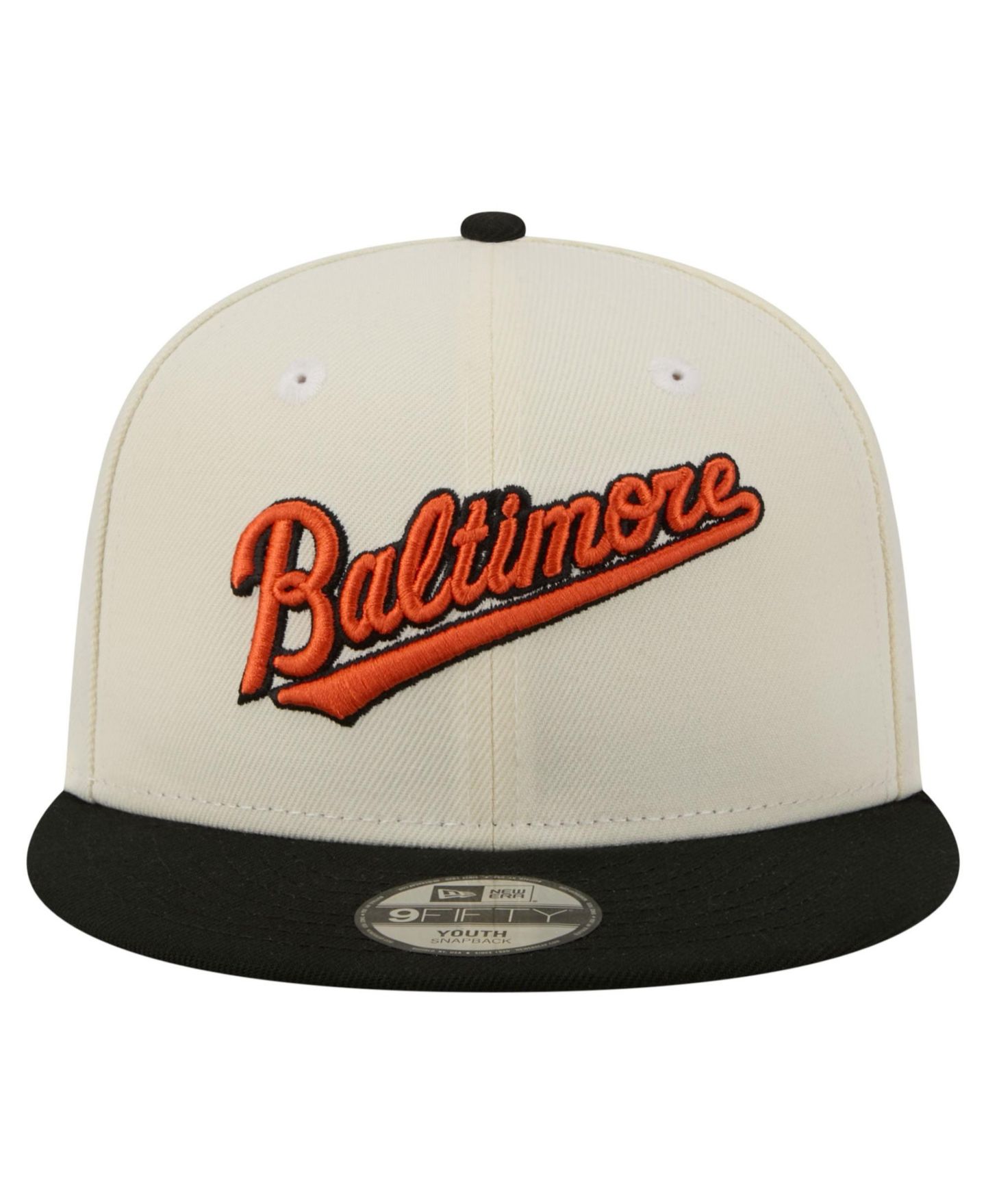 Детская кепка New Era White Baltimore Orioles Two-Tone 9FIFTY Snapback Hat — фото 2