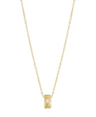 Cubic Zirconia Gold-Tone Star Necklace