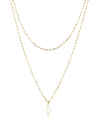 Freshwater Pearl Gold-Tone Layered Necklace