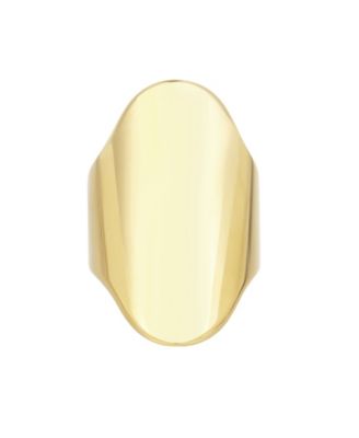 Gold-Tone Shield Ring
