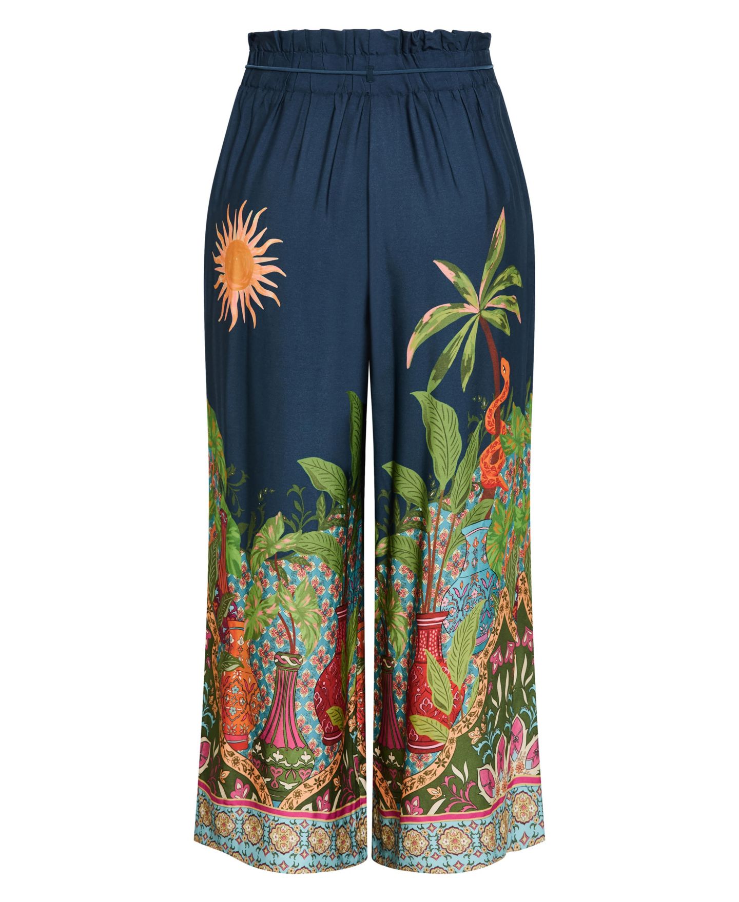 Женские брюки CITY CHIC Plus Size Fools Paradise High-Rise Print Wide-Leg, цвет: Fools Paradise Plc — фото 5