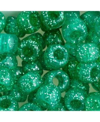   Sparkle Crimson Plastic Crow Beads for DIY Jewelry Making