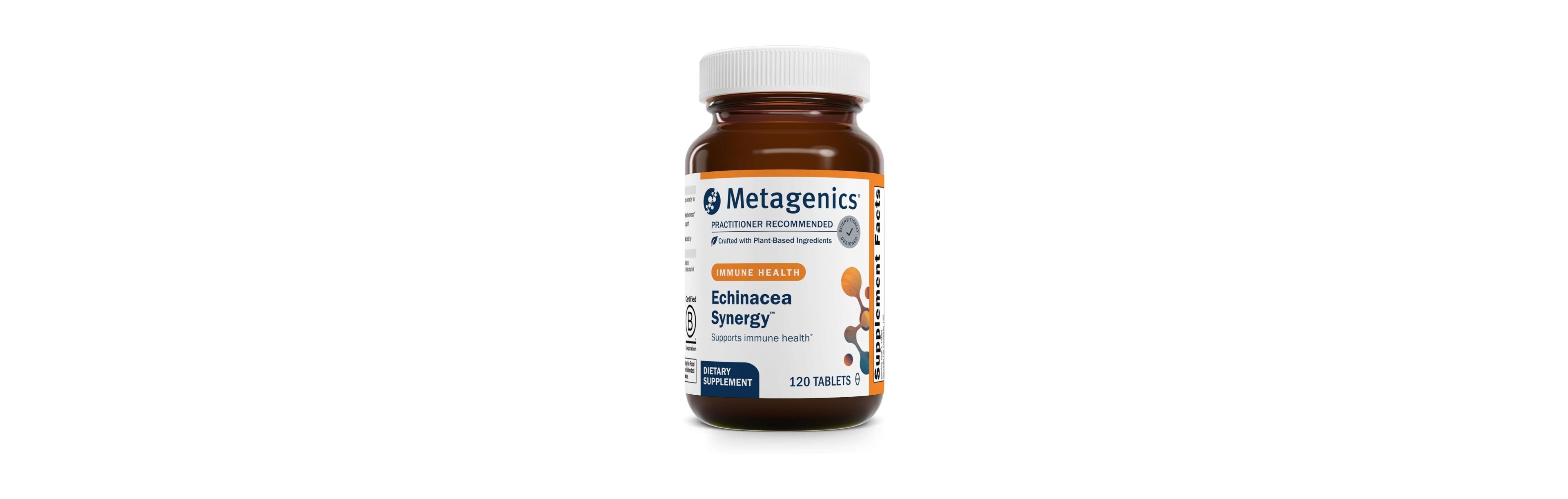 Metagenics Echinacea Synergy - Herbal Immune Support with Echinacea, Perilla Seed, Licorice, Ginger and Vitamin C - Supports Respiratory