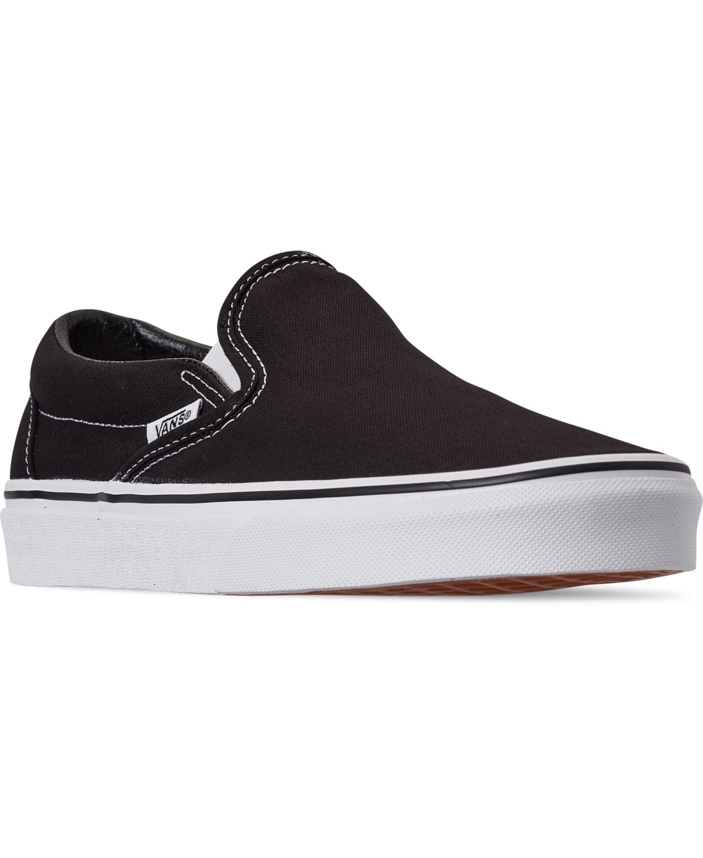 Мужские кроссовки Vans Classic Slip-On, цвет: Чёрный / Белый — фото 1