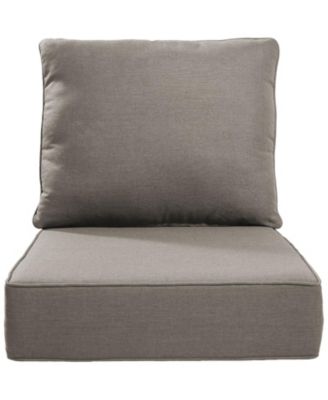 24"x24"x6" Patio Thick Cushions and Pillows Set - Deep Seat Indoor/Outdoor Water and Fade Resistant